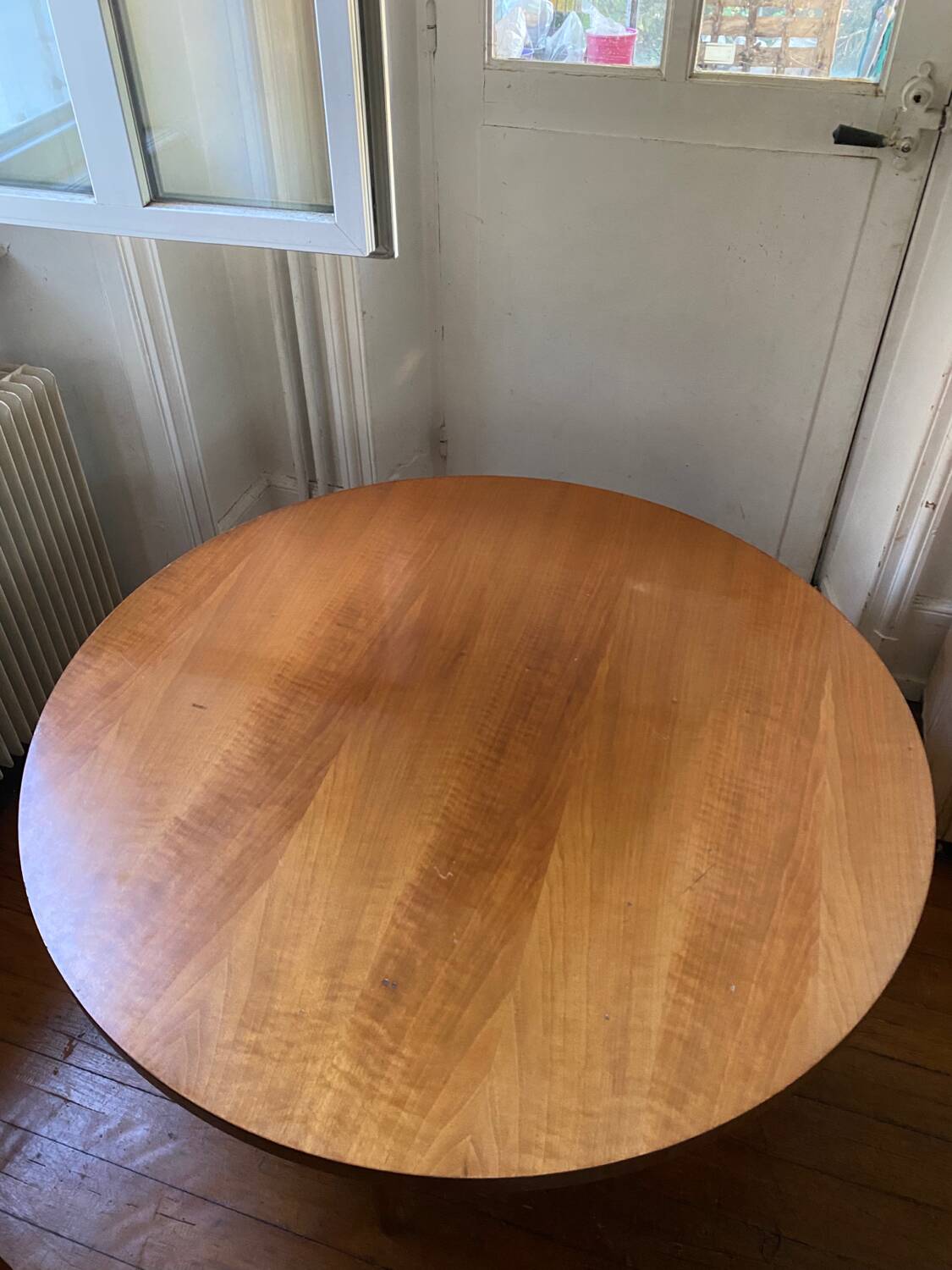 Large round Scandinavian coffee table by Ilse Möbel, vintage 1960s