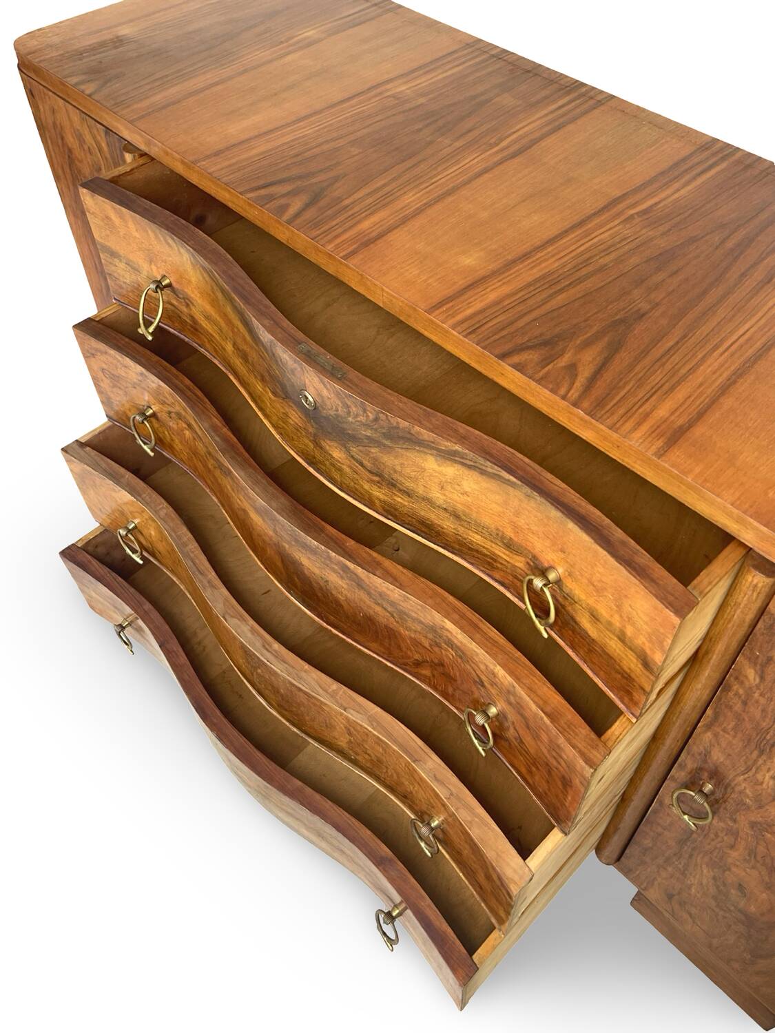 Italian Art deco walnut sideboard