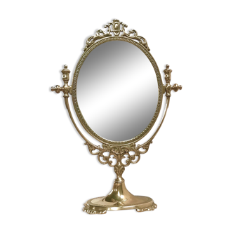 Miroir psyché en laiton 27x38cm