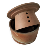 Antique water butter dish in stoneware – Handmade ceramics