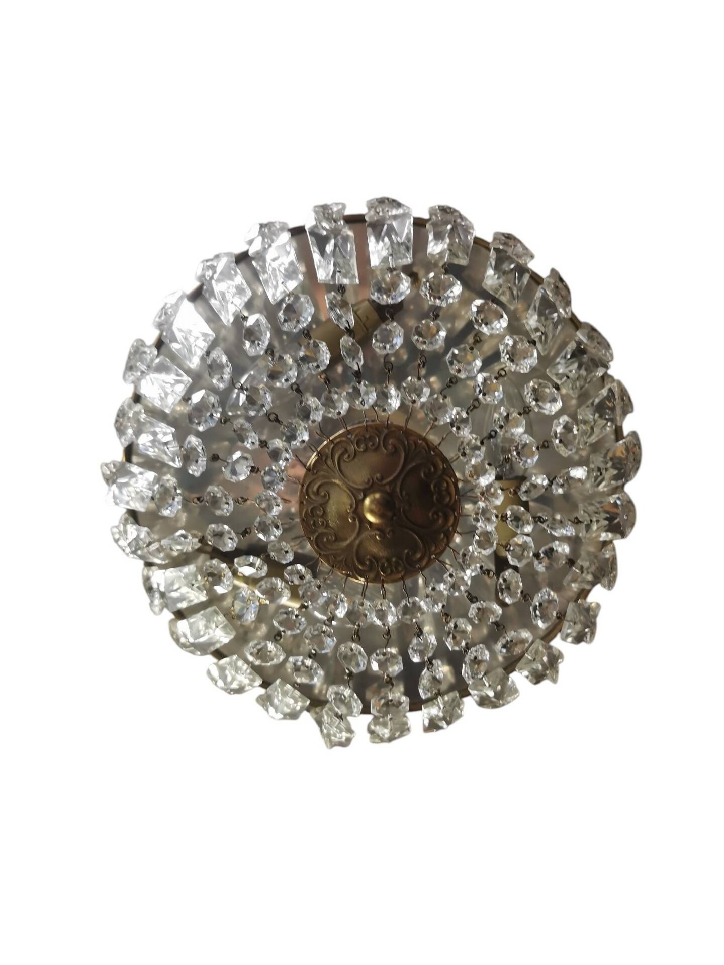 Crystal basket chandelier