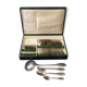 Silver metal cutlery set by Ercuis 37 pieces