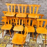 Set of 12 vintage bistro chairs