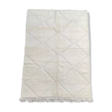 Large Berber carpet Béni Ouarain White