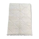 Tapis berbère béni ouarain blanc 205x310cm