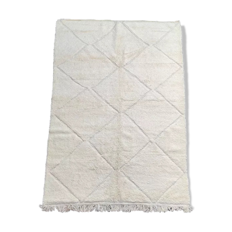 Tapis berbère béni ouarain blanc 205x310cm