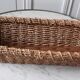 Wicker basket and sea rush 60s-70s