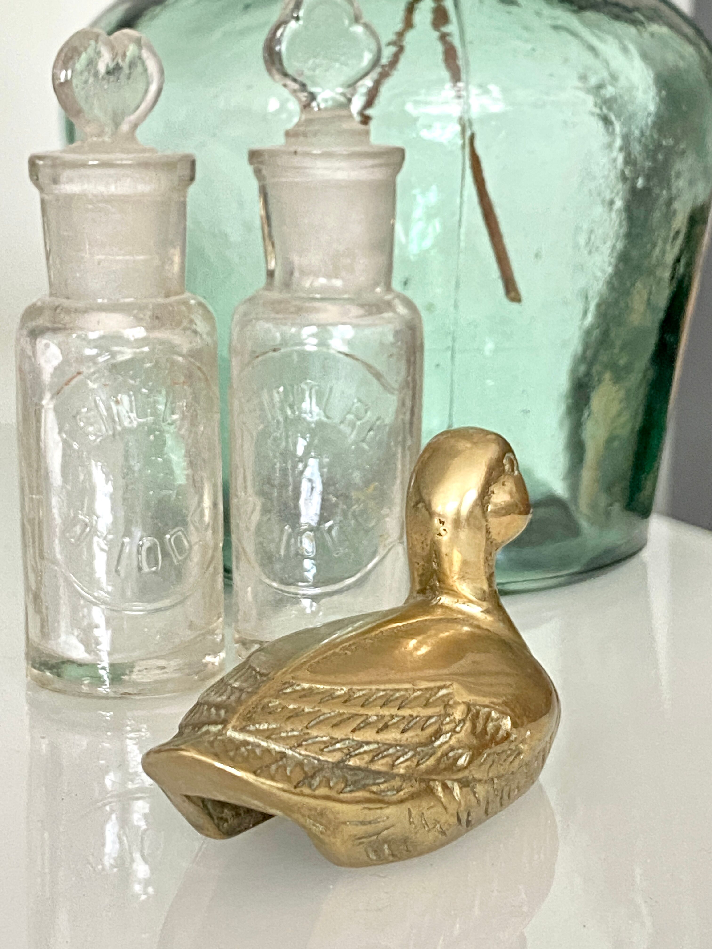 Vintage brass duck