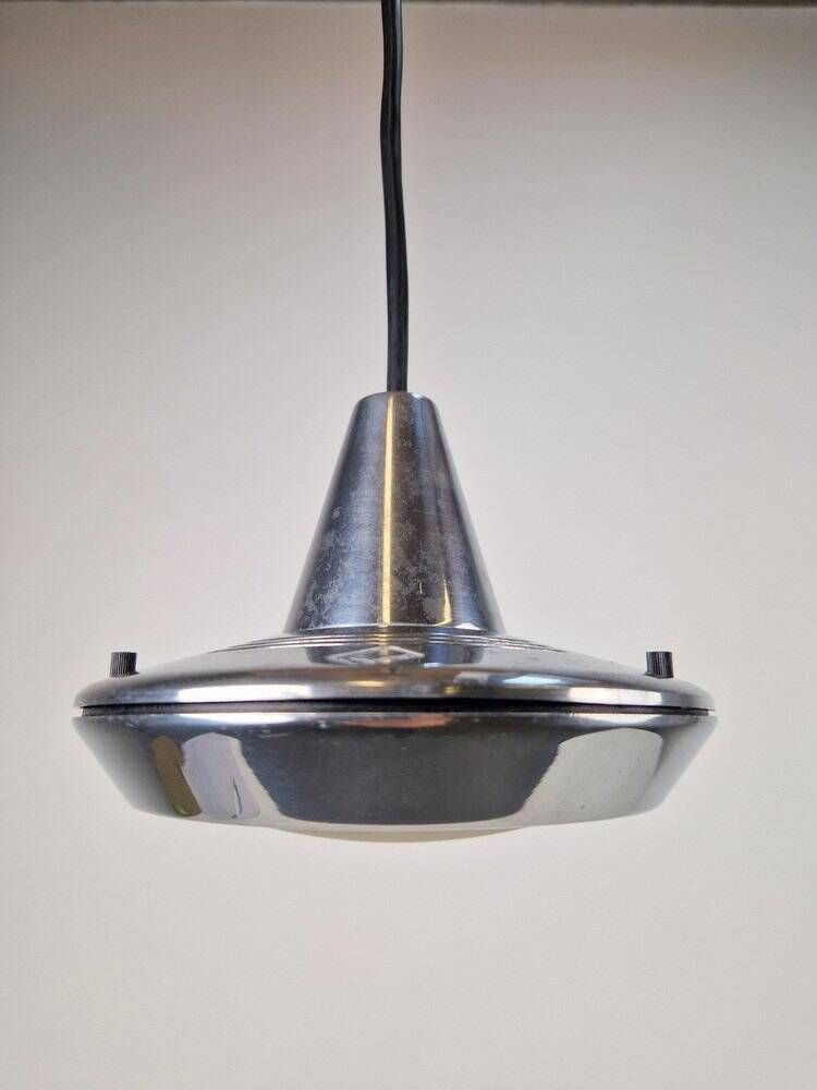 Postmodern Ursa Minor Pendant Lamp in Aluminum by Vico Magistretti for Nemo, Italy, 1990s