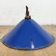Industrial Blue Enamel Factory Pendant Lamp, 1950s