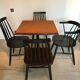 Set of 4 scandinavian chairs mismatched