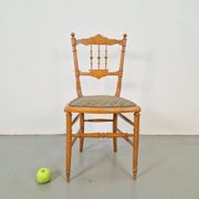 Vintage Chiavari Spool Chair, Italy, 1950s