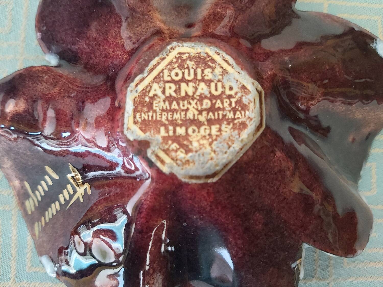 Limoges enameled pocket emptier