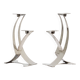 Palm Beach Modern style silver-plated chandeliers 1970