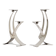 Palm Beach Modern style silver-plated chandeliers 1970