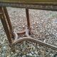 Louis XVI style gilded wood piano bench