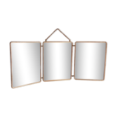 Miroir triptyque de barbier