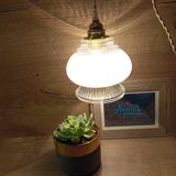 Art Deco style tulip globe portable lamp