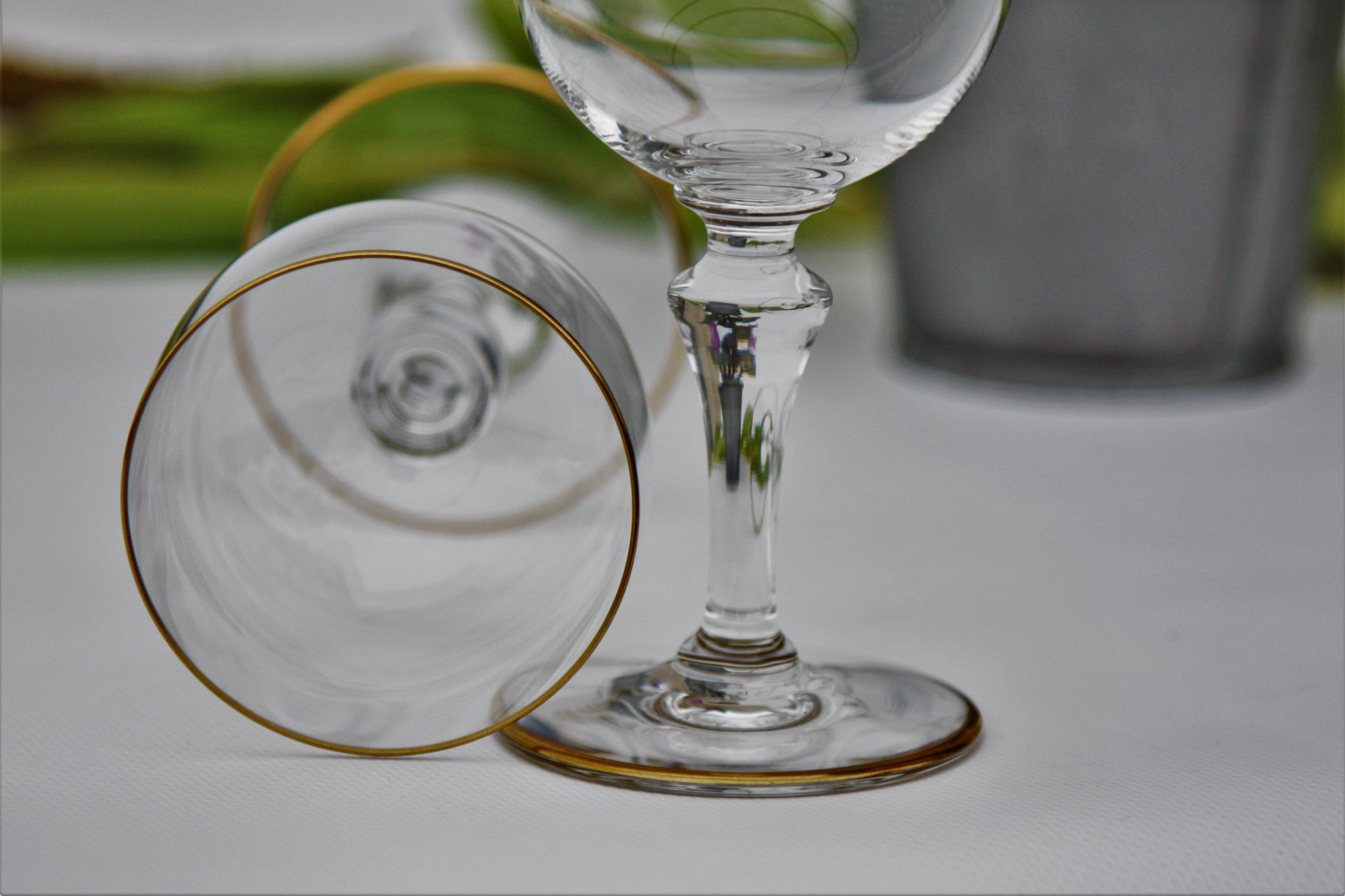 Pair of baccarat crystal glasses model mahora
