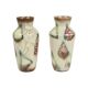 Couple West Germany Vases Bay Keramik Abstract Marble Pattern 606-20