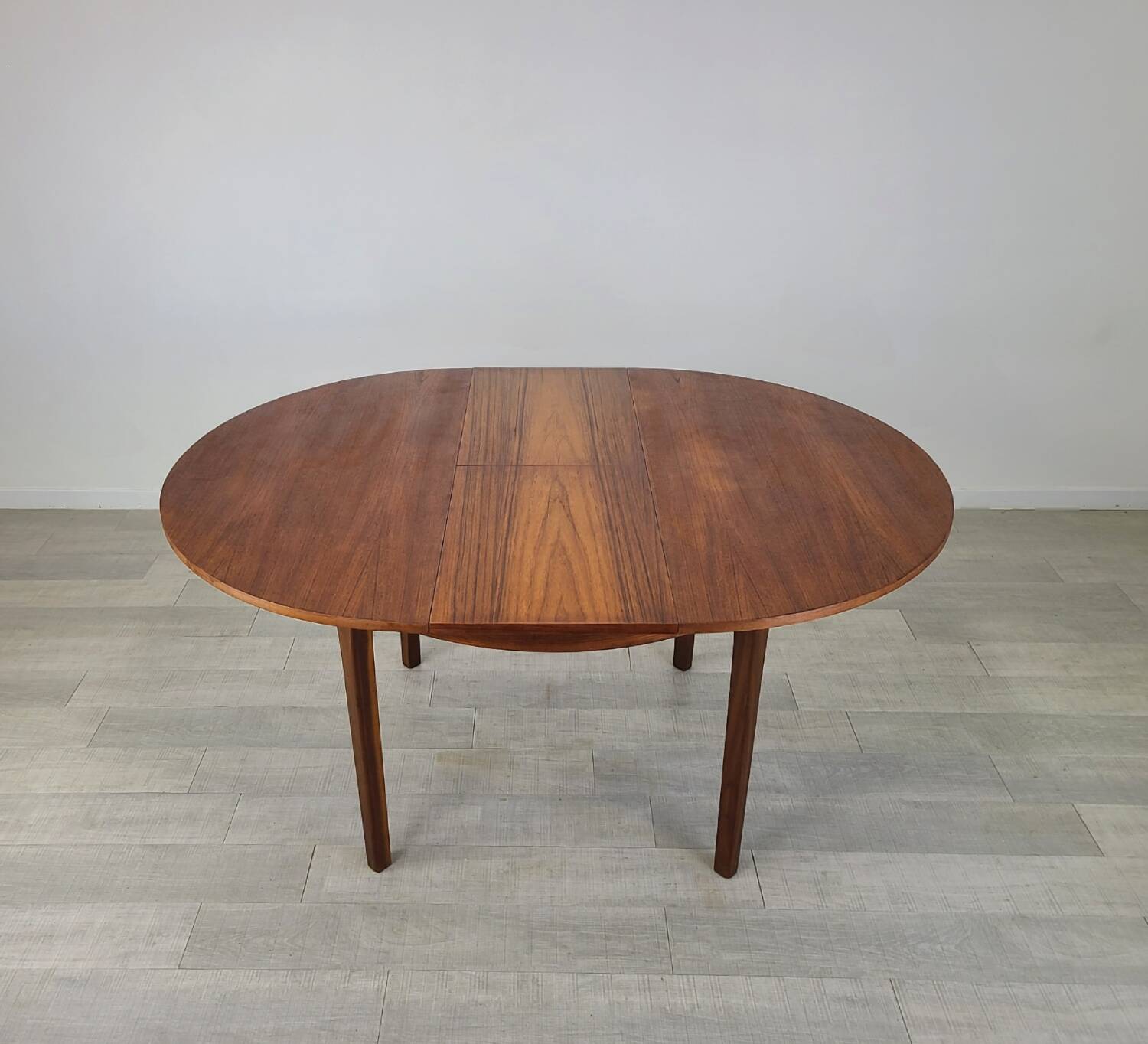 Danish round dining table Scandinavian teak vintage 1960s