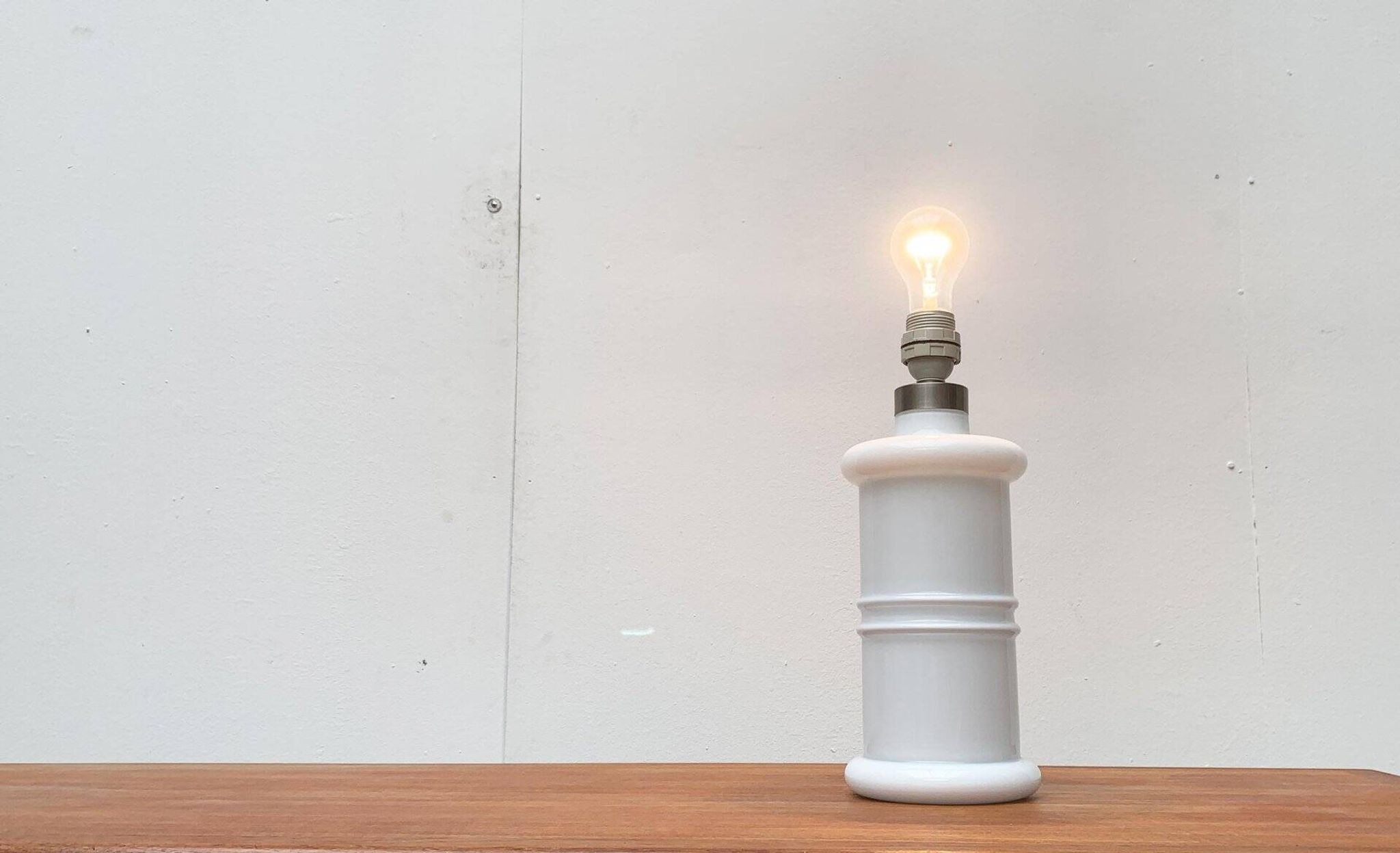 Lampe de table Apoteker en verre danoise vintage par Sidse Werner pour Holmegaard