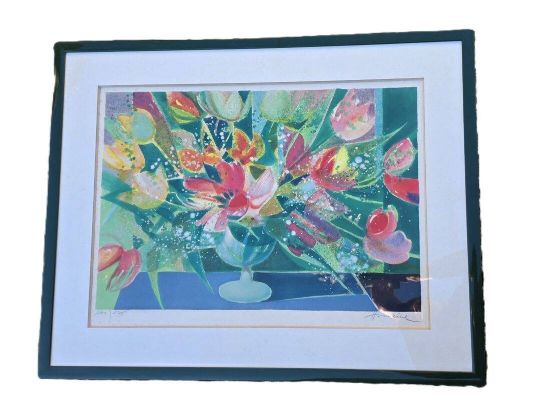 Hilaire Camille Large Original Colour Lithograph Signed and Numbered