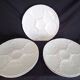 Set of 6 Bareuther Bavaria white porcelain oyster plates
