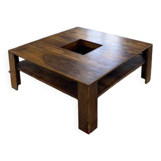 Table basse en bois exotique