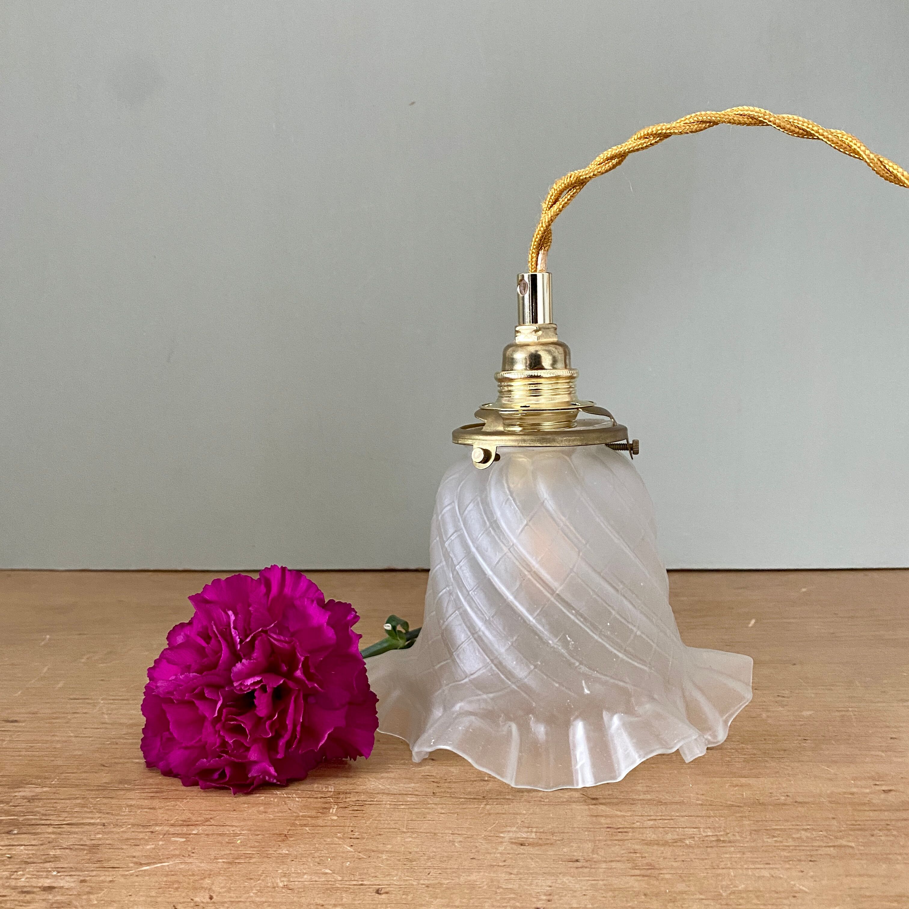 Vintage frosted glass tulip ride