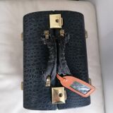 Vanity case old Bergo Aubusson black