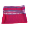 Ancienne nappe rectangulaire rouge Basque