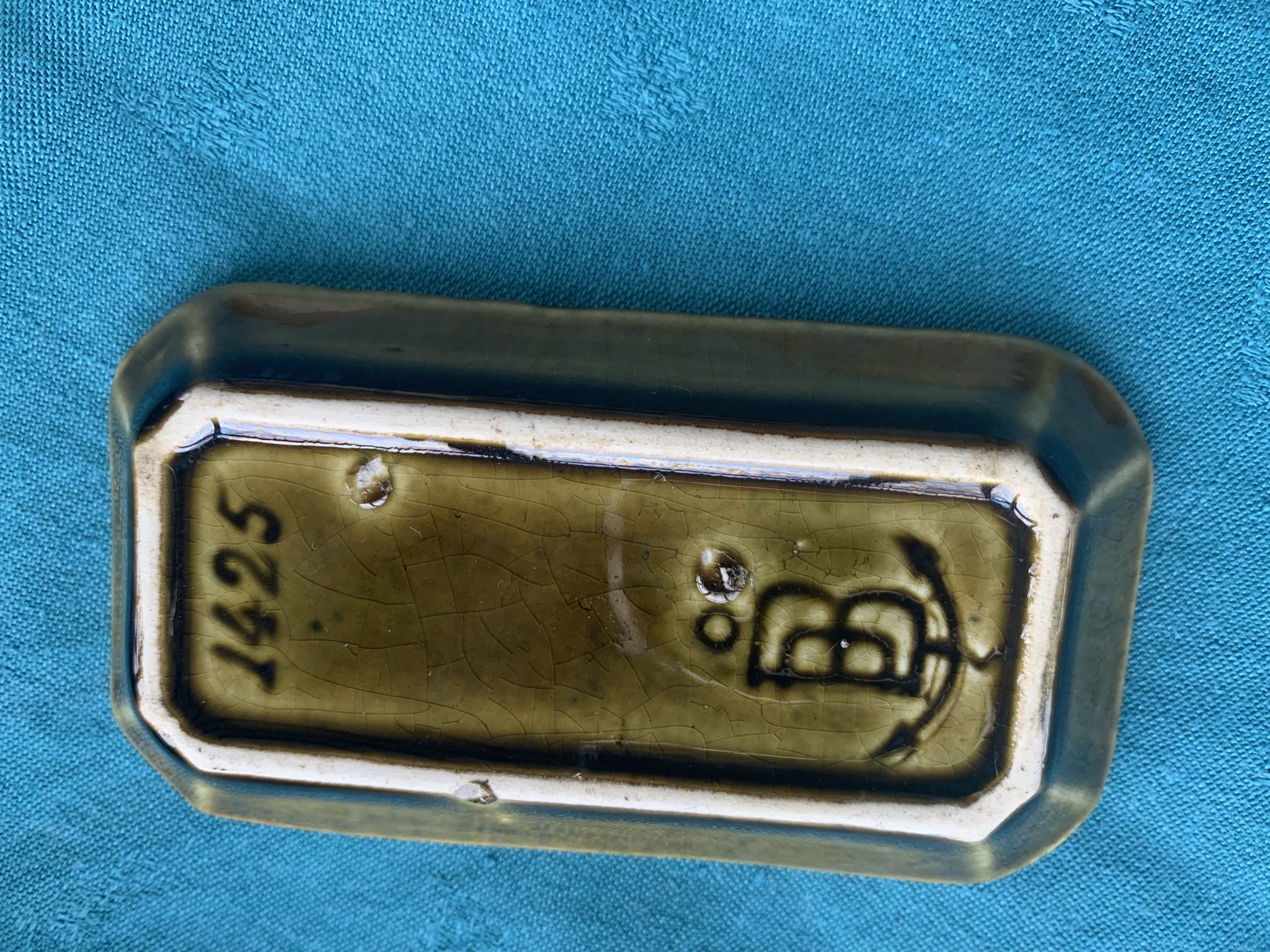 Service slurry art deco composed of a Tray, two pots and a small old and collector's dish
