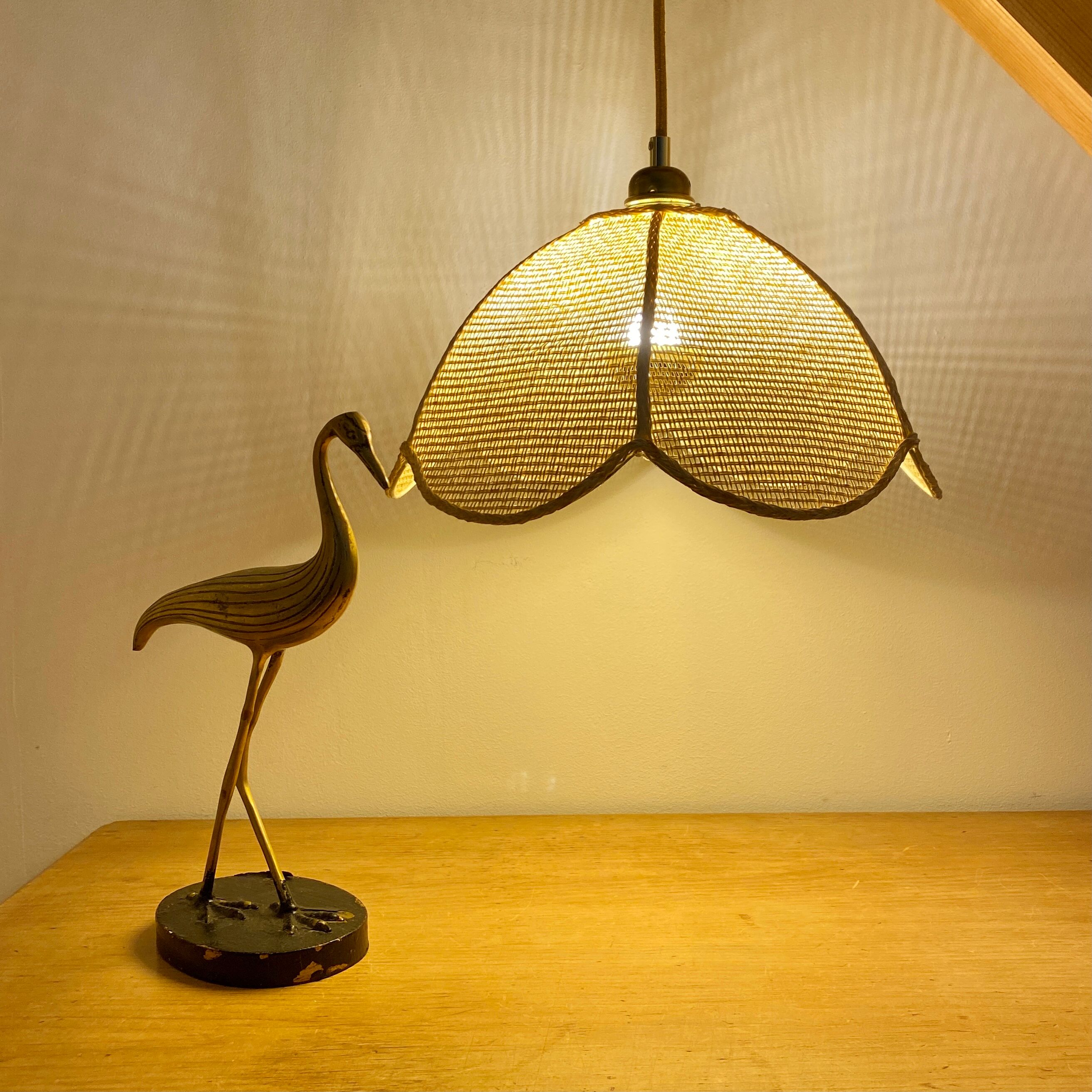 Vintage lampshade suspension