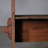 Antique workshop table - Savoy folk art, circa 1900
