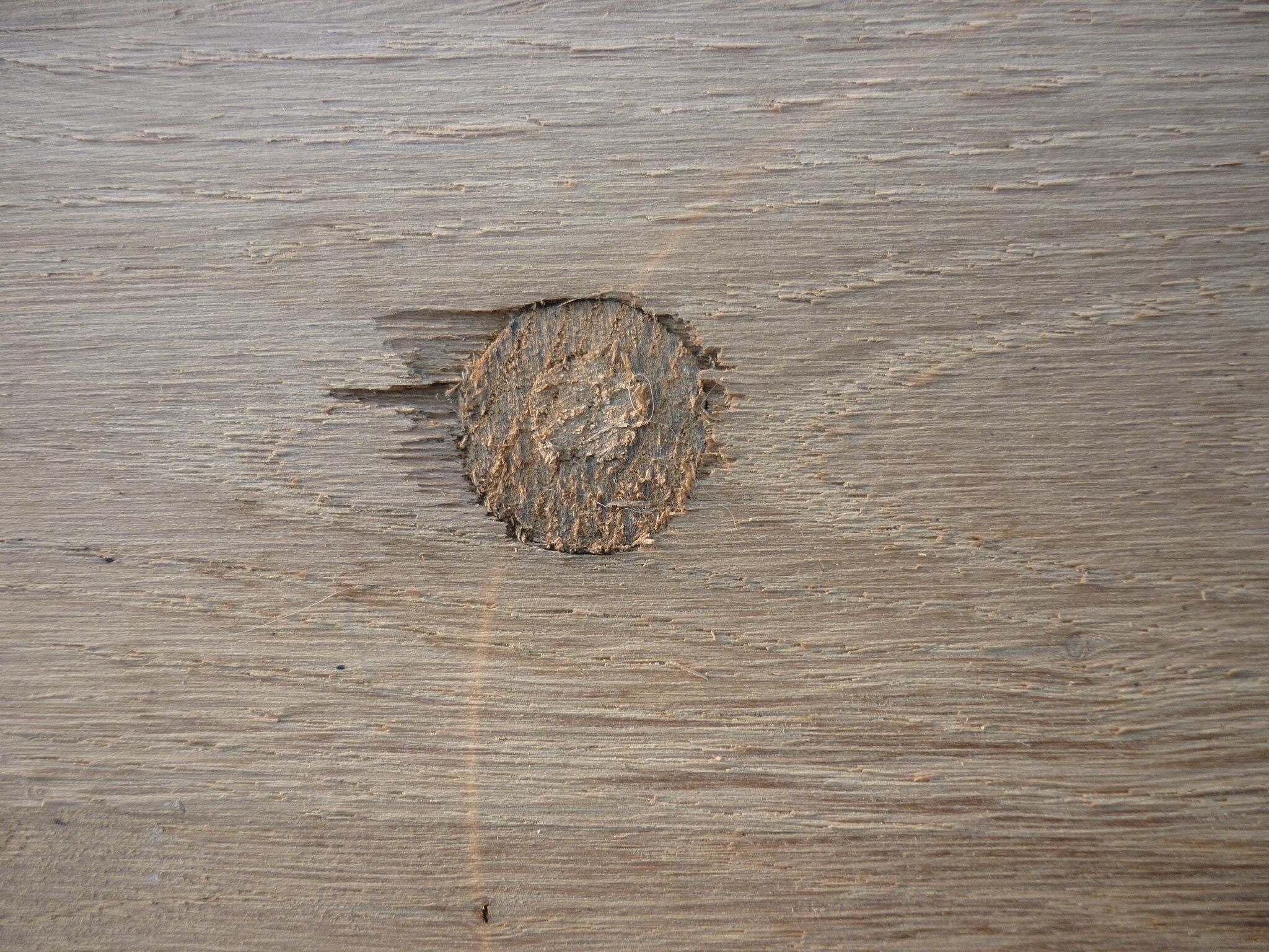 Brutalist wooden coat rack