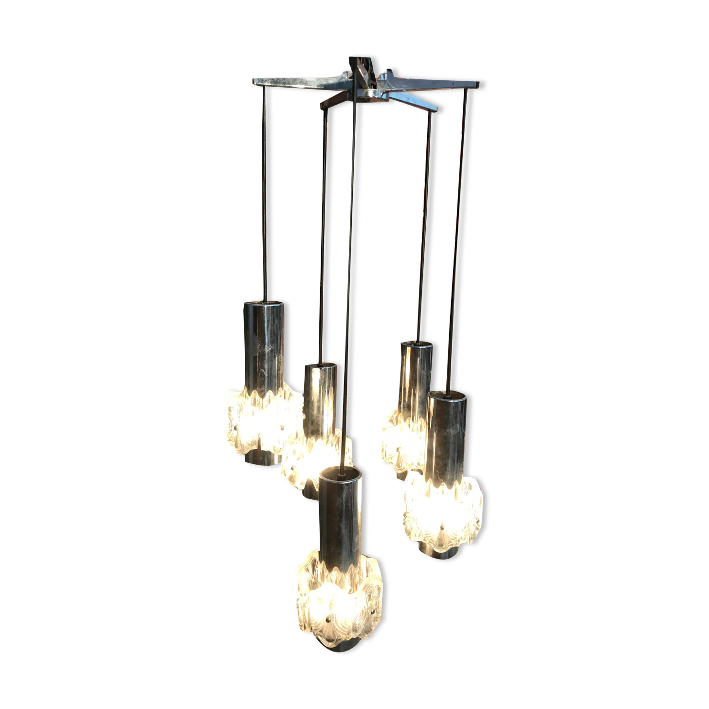 Waterfall lamp 5 wires circa 1970