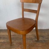 Set of 4 curved wood bistro chairs