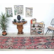 1960s Vintage Turkish Hand-Knotted Retro Runner 87x311