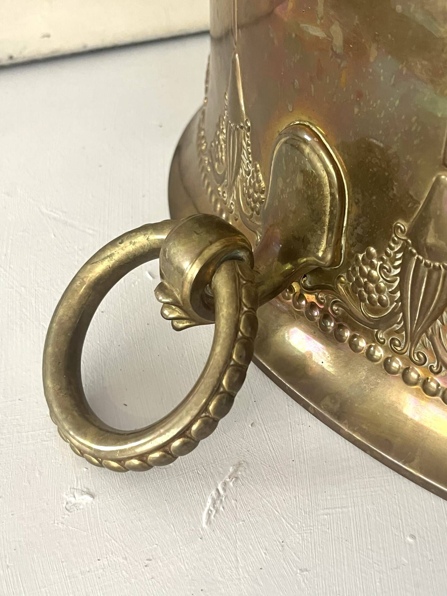 Ice Bucket, French Brass & Copper Champagne Vasque