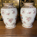 Pair of china vases