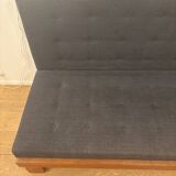 Vintage oak convertible bench by Alain Gaubert