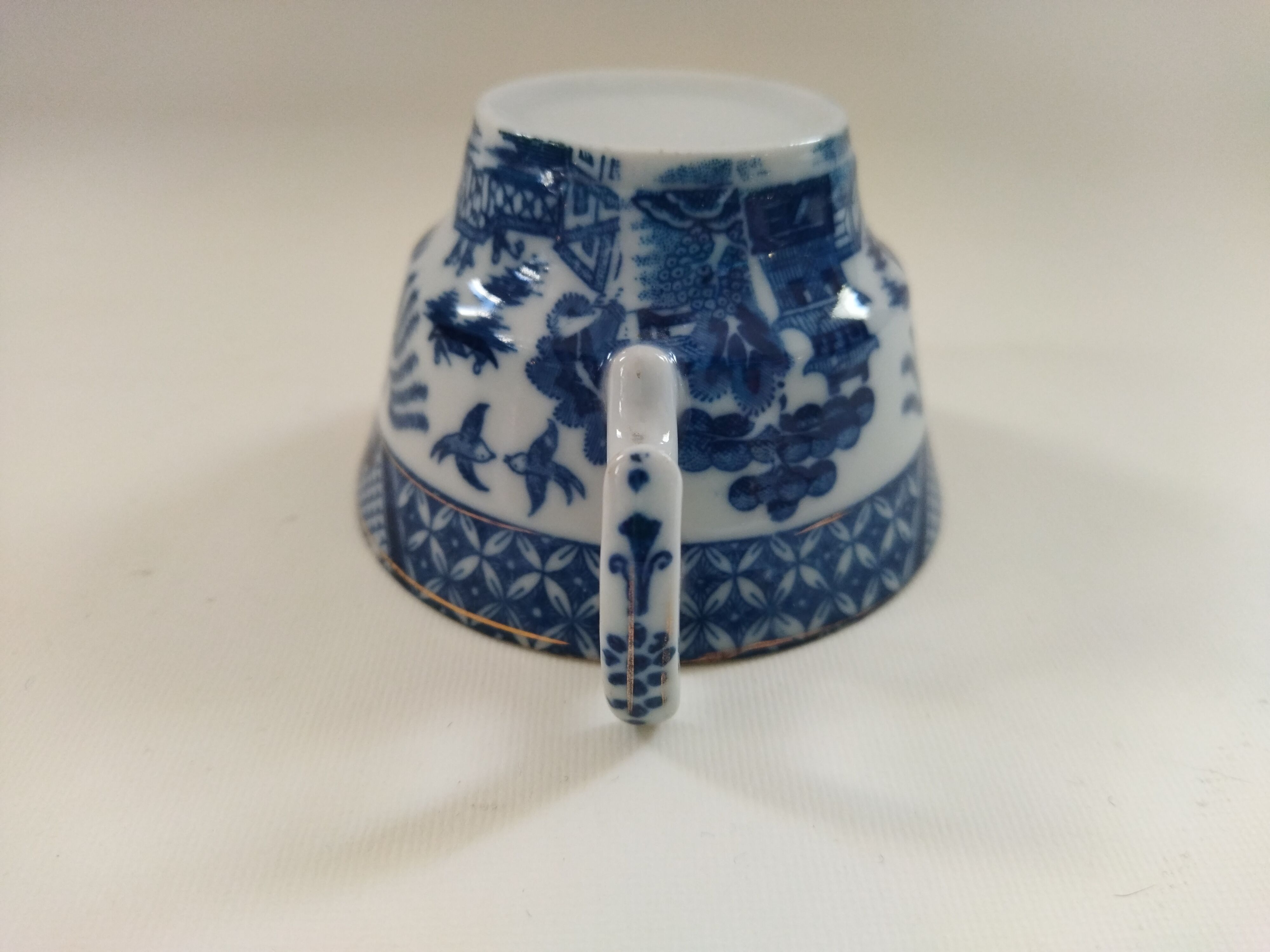 Blue Willow porcelain cup