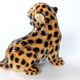 Porcelain Leopard Figurine | Ronzan Italy | 1960s