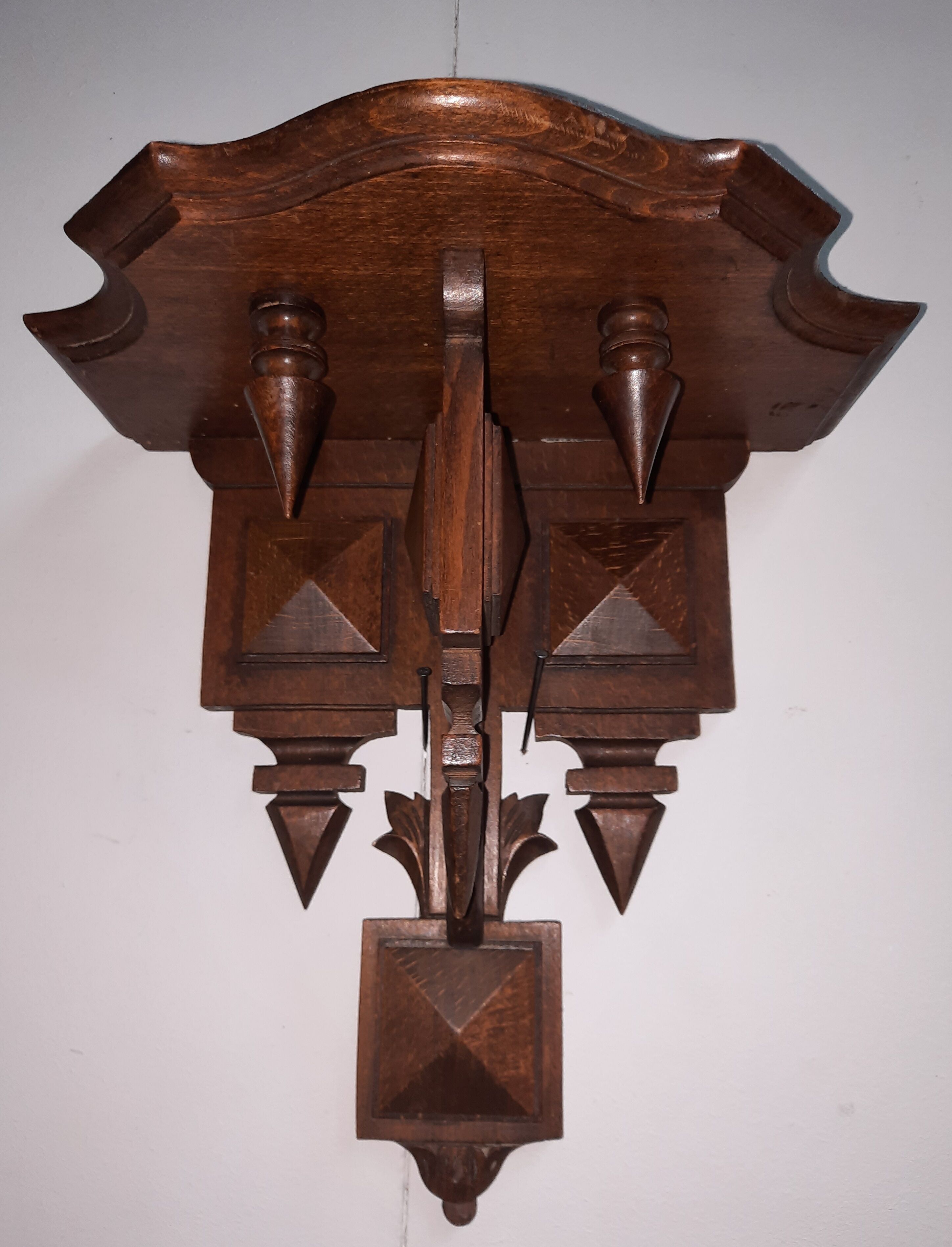 Small solid wood console
