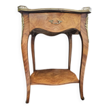 Louis XV style marquetry side table