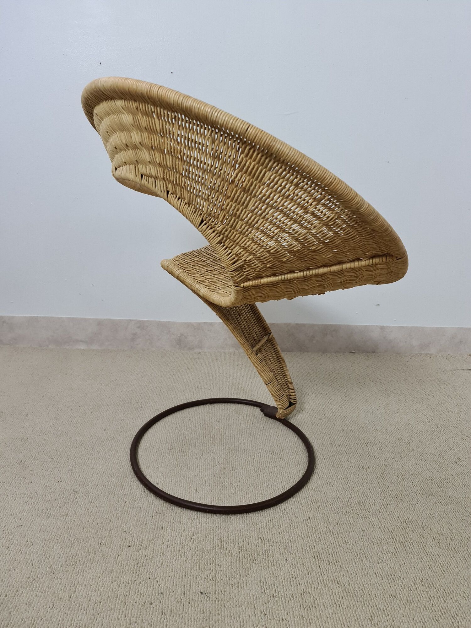 Zest wicker chair by François Liguori for the pescatore studio