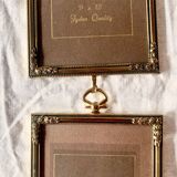 Set of 6 Jyden Vintage Gold Brass Picture Frames