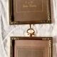 Set of 6 Jyden Vintage Gold Brass Picture Frames