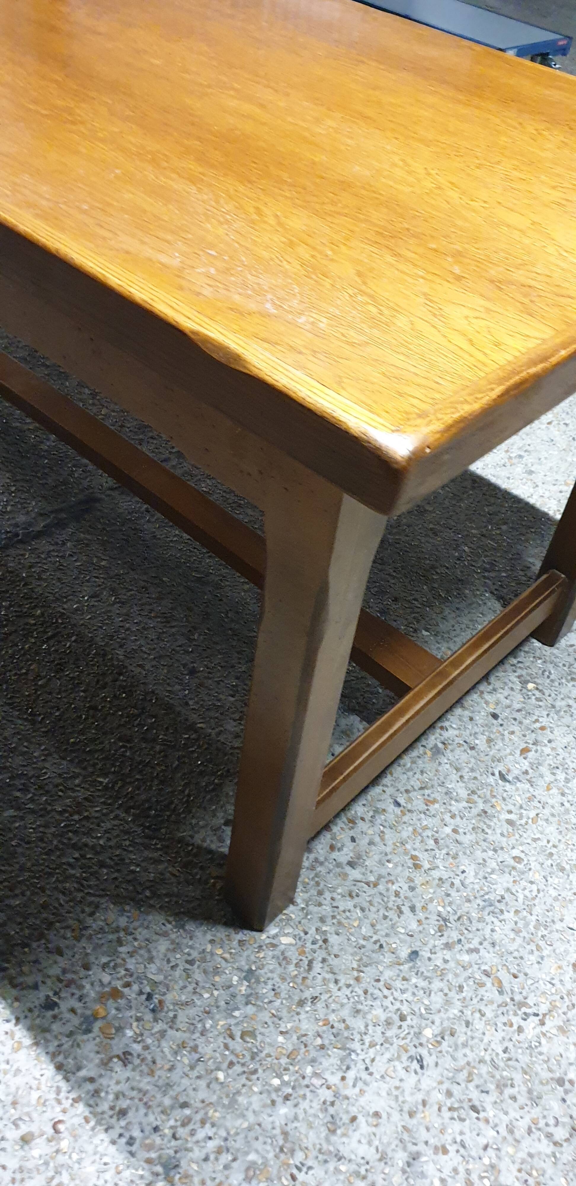 Solid oak farm table